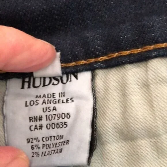 Hudson Tilda mid rise Cigarette Jean dark wash whiskering fading Size 31 - Picture 13 of 14